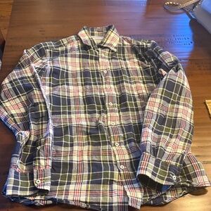 Casual Multicolor Plaid Button-Down Shirt